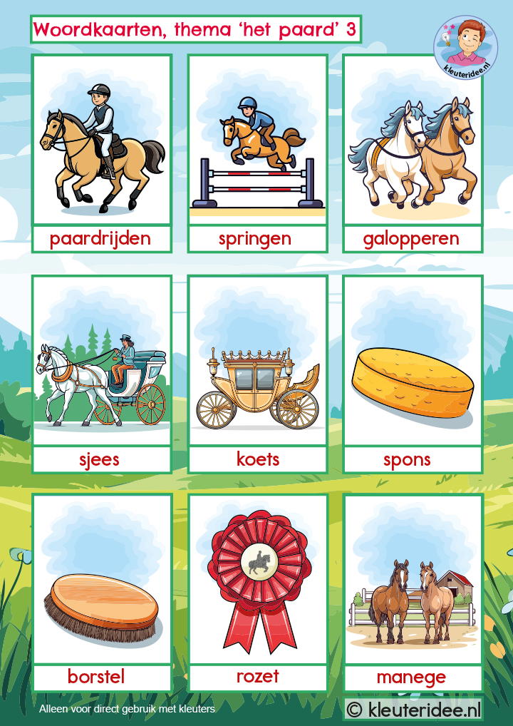 Deze woordkaarten kun je gebruiken voor woordenschat. Er is een versie met lidwoorden en een versie zonder lidwoorden. Klik voor de versie met lidwoorden op de laatste woordkaart of hier.